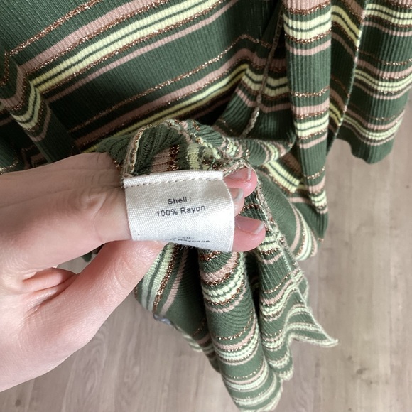 L'Agence Women's Marija Striped Duster Cardigan large - Picture 5 of 7